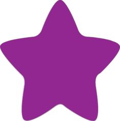 a purple star shaped object on a white background