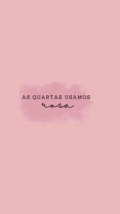 a pink background with the words as quatas usamoos in black ink