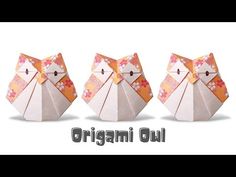 three origami owls with flowers on them