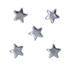 four silver stars on a white background