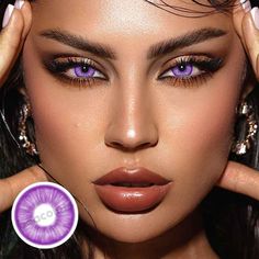 Elevate Your Look! 💕 Buy More, Save More on Timeless Natural Eye Shadows. Perfect Blend for Daily Wear. Get Yours Now! Purple Colored Contacts, Purple Contacts Makeup, Purple Eye Contacts, Color Contacts For Brown Eyes, Purple Eye Color, Contacts Eyes, Cosplay Lenses, Contacts Colored, Color Contacts For Halloween