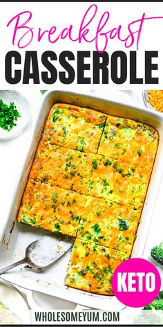 Keto Breakfast Casserole Low Carb Keto Breakfast, Breakfast Casserole With Sausage, Keto Breakfast Casserole, Casserole With Sausage, Healthy Breakfast Casserole, Keto Breakfasts, Clean Keto, Casserole Easy