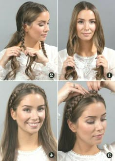 Mexican Hairstyles, Peinados Fáciles Para Cabello Corto, Hair Tutorials Easy, Work Hairstyles, Hairdo For Long Hair, Easy Hairstyles For Long Hair, Hair Dos, Perfect Hair, Diy Hairstyles