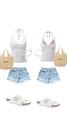 Japan Summer Outfit, Beachy Clothes, Bff Outfits, Everyday Fashion Outfits, Cute Bathing Suits