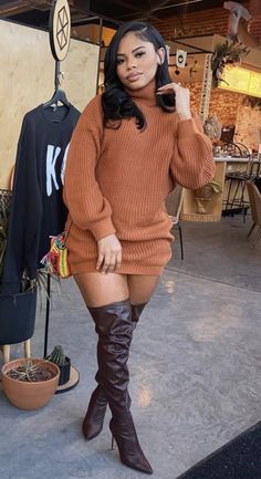 Birthday Outfits Winter Black Women, Cocktail Outfits For Women Classy Casual, Fall Outfits Women 2023 Fashion, Long Sleeve Fall Dress Birthday, Simple Thanksgiving Outfits For Black Women, Birthday Outfit Winter Black Women, Fall Baddie Aesthetic, Going Out Outfits Black Women Fall, Forever 21 Outfits Winter