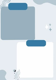 an abstract blue and white background with two rectangles on the left side, one has