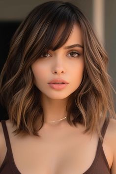 How To Style Curtain Bangs in 2024 — No Time For Style Rambut Brunette, Bangs With Medium Hair, Shoulder Length Hair Cuts, Penteado Cabelo Curto, Medium Hair Cuts, Curtain Bangs, Shoulder Length Hair