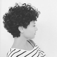 Short Very Curly Haircuts, Curly Boycut For Women, Unapologetically Me, Short Permed Hair, Short Curly Pixie, Natural Hair Short Cuts