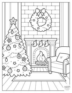 What To Draw Christmas, Coloring Sheet Christmas, Christmas Tree Coloring Book, Holiday Coloring Pages For Adults, Coloring Books Christmas, Christmas Tree For Coloring, Christmas Tree Coloring Pages Free, Bobby Goods Coloring Page Printable Christmas