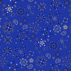 a blue background with white stars and snowflakes