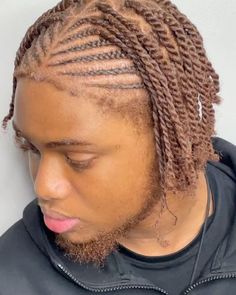 Cornrows Into Plaits Men, Cornrows Into Braids Men, Men’s Fulani Braids, Half Cornrows Half Box Braids Men, Fulani Braids Hairstyles Men, Cornrows Into Braids, Bleached Cornrows, Cornrow Men Hairstyles