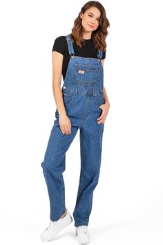 Bib-and-brace overalls with a relaxed, boyfriend fit. Adjustable, thick racerback straps connect to a functional, multi-pocket bib with a Lana Roux logo patch. Oversize silhouette with button closures on both sides. Slim-straight bottoms that taper at the ankle. Lightweight yet durable construction, great work wear option. CARE | Machine Wash Cold Inside Out CONTENTS | 95% Cotton, 5% Polyester MEASUREMENTS | 60"/152 cm Top to Bottom 30"/76 cm Inseam (Size Small) MODEL | 5'7 - wearing a size Smal Bib And Brace Overalls, Bib Overalls, Oversized Silhouette, Boyfriend Fit, Dungarees, Top To Bottom, Patch Logo, Inside Out, Work Wear