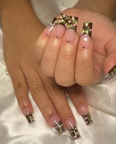 Cute Camo Nails, Camo Print Nails, Camo French Tip Nails, Evil Eye Nails, Zebra Nails