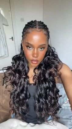 Cute Natural Hairstyles, French Curl, Braids Hairstyles Pictures, Cute Box Braids Hairstyles, Quick Braided Hairstyles, Protective Hairstyles Braids, Pretty Braided Hairstyles, Hairdos For Curly Hair, Curly Girl Hairstyles