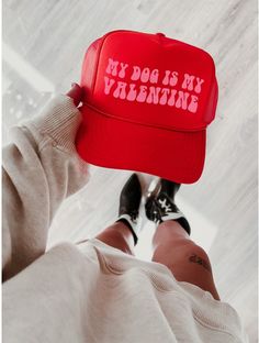 Valentine Trucker Hat for Women Hat Custom Trucker Valentine Day Dog Lover Valentine Hat Gift for Her Valentine Day Dog Gift Trucker Hat - Etsy Valentine Hats, Valentines Collection, Valentines Day Dog, Custom Trucker Hats, Women Hat, Hat Custom, Hat For Women, Dog Gift, Be My Valentine