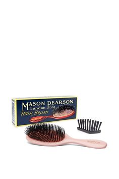 Handy Boar Bristle Hair Brush B3. 6 rings of extra stiff boar bristle tufts. Mason Pearson hairbrushes have been loved by generations, a British design icon that still outperforms its rivals. The famous orange pad fills with air through a small hole in the tip of the brush, giving the hairbrush a luxurious soft cushion. This classic hairbrush is designed to gently tease out tangles, while massaging the scalp and distributing natural oils through the hair. Mason Pearson Brush Pink, Bristle Hair Brush, Boar Bristle Hair Brush, Mason Pearson, Design Icon, 6 Rings, British Design, Hair Brush, Natural Oils