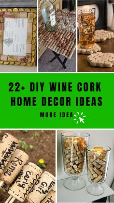 wine cork home decor ideas are great for the holidays or as an easy diy project