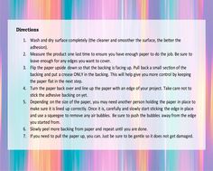 a colorful background with the words directions