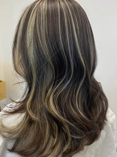 Here are the best ideas for black hair with highlights that are so chic and super trending in Koreahaircolor haircolorideas haircolortrend Blonde Highlights On Dark Hair, Brown Hair Inspo, Brunette Hair With Highlights, Black Hair With Highlights, Dark Hair With Highlights, Hairstyles For Layered Hair, Brown Hair With Blonde Highlights