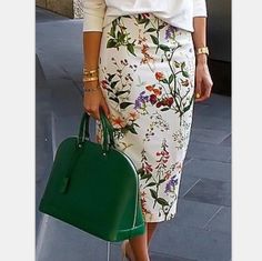 Fabric: Polyester Gender: Women Item Type: Bottoms Color: Photo Color Size: S, M, L, XL Glamorous Outfits, Spring Dresses Casual, Moda Chic, Trendy Skirts, Printed Pencil Skirt, Printed Midi Skirt, Skirt Midi, Midi Skirt Pencil, Work Outfits Women