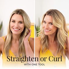 Pro 1" Multi-Styler with Twist & Curl Technology | Remington® Curling Hair With Straightner, Curls With A Flat Iron, Twist Curls, Long Length Hair, Flat Iron Curls, Tight Curls, Curl Styles, Bouncy Curls, Mid Length Hair