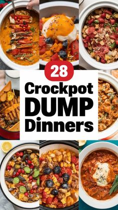 28 crockpot dump dinners that are delicious and easy to make