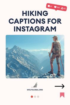 "Hiker looking at mountain range with 'Hiking Captions for Instagram' header and social icons."
An infographic list of hiking-themed statements with emojis and a call-to-action button.
A woman sitting with a laptop, surrounded by social media engagement icons and an invitation to join an Instagram pod group. Hiking Captions For Instagram, Green With Envy, Social Media Games, Happy Trails, Perfect Word, Word Play, Don't Leave