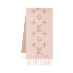 LOUIS VUITTON® - Reykjavik Scarf - Beige Rose Louis Vuitton Paris, Louis Vuitton Official, Reykjavik, Jacquard Weave, Pink Beige, Women Collection, Cashmere, Scarf Accessory, Weaving