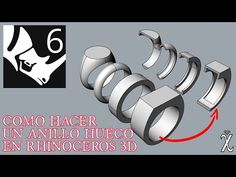 Como Hacer Un Anillo Hueco en Rhinoceros 3D #6 - YouTube 3d Jewelry, Jewellery Design Sketches, Jewellery Design, Zbrush, Design Sketch, Jewelry Tutorials, Matrix, Jewelry Design