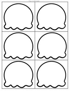 cut out shapes to make the shape of an iceman's hat for children