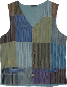 A handmade waistcoat vest in bohemian style is the new bohemian fashion this changing season. Made of cotton these vests are well lined to give them a body, and can be very stylish as a layer to wear when you step out. #tlb #Sleeveless #vacationclothing #bohemianfashion #Handmade #BohemianVest Multicolor Patchwork Vest For Summer, Bohemian Multicolor Patchwork Vest, Multicolor Patchwork Fitted Vest, Fitted Multicolor Patchwork Vest, Multicolor Vest Tank Top For Festival, Multicolor Cotton Patchwork Tank Top, Hippie Cotton Tank Top, Summer Sleeveless Vest With Patchwork, Fitted Patchwork Vest For Festival