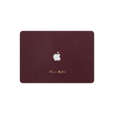 the macbook air case in burgundy leather