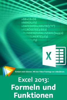 the cover of excel 2013 formen und functionen