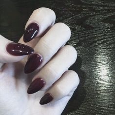 Dark Red Nails, Punk Nails, Red Nail Polish, Pretty Gel Nails, Red Nail, Dark Nails, How To Do Nails, Red Nails, Glow Up?