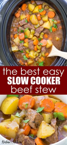 the best easy slow cooker beef stew recipe