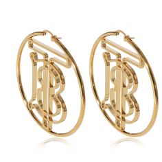 Gold Tone Burberry Monogram Hoop Earrings Hoop Earring / Base Metal Burberry Burberry Earrings, Burberry Monogram, Earrings Hoop, Burberry Bag, Base Metal, Burberry, Gold Tones, Hoop Earrings, Monogram