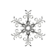 a snowflake is shown on a white background