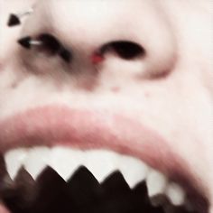 shark sharp teeth teef vamp vampire wolf kirishima eijiro mha bnha boku no my hero academia anime aesthetic fairycore fairy grunge viral edit piercings septum nose ring tiktok altboy Shark Teeth Aesthetic, Sharp Teeth Aesthetic, Reptile Scales, Teeth Aesthetic, Animal Traits, Animal Features, Aesthetic Fairycore, Winged People, Adventure Zone