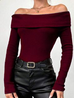 BLUSA MANGA LONGA   UNICO 36-42BLUSA FEMININA MANGA LONGA CIGANINHA OMBRO OMBRO INVERNO SEXY OCASIONAL Vinho Casual,elegante,Sensual,Boho,Festa  Manga Comprida  Simples  Elasticidade alta  Women Clothing, size features are:Bust: ,Length: ,Sleeve Length: Kibbe Romantic, Christmas Clothes, Christmas Outfit, Autumn Winter Fashion, Women Clothing, Womens Tees, Winter Fashion, Length Sleeve, Vision Board