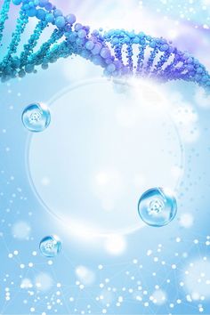 an image of a blue background with bubbles and a strand of beads in the middle