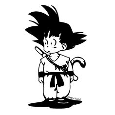 Blanco y Negro Dragon Ball Black And White, Goku Decal, Goku Drawing, Kid Goku, Dragon Ball Tattoo, Vector Graphics Design, Anime Dragon Ball Goku, Flash Art, Anime Tattoos