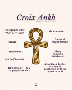 croix ankh égyptienne signification spirituelle et symbolique Spiritual Awakening Signs, Protest Art, Face Tattoos, Sacred Geometry, Spiritual Awakening, Egypt