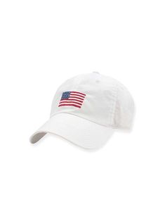 Smathers & Branson American Flag Needlepoint Performance Hat Weston Table Casual Dad Hat With Curved Brim For Golf, Curved Brim Baseball Cap For Summer Golf, Casual Baseball Cap With Curved Brim For Golf, Casual Golf Baseball Cap With Curved Brim, Casual Curved Brim Baseball Cap For Golf, Sporty Golf Hat With Curved Brim, Sporty White Hat With Curved Brim, Casual Trucker Hat With Curved Brim For Golf, Casual Golf Trucker Hat With Curved Brim