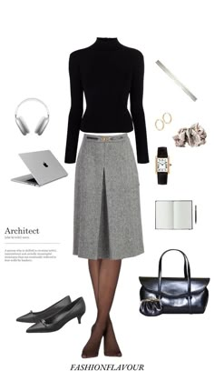 Grey Skirt, Paris Aesthetic, Classy Fashion, Trendy Fall Outfits, Trendy Fall, Fashion Mistakes