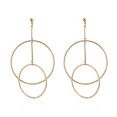 PRICES MAY VARY. Material: gold plated Elegant, art deco inspired hoop earrings for your personal collection. These would make the perfect gift for her. Sold as a pair Make your statement with our captivating take on a classic hoop earring. Thank you for viewing and please do not hesitate to contact us if you have any questions!  ☞ Ｌｏｏｋ　Ｈｅｒｅ♫  

Buy it now♪ 
It's dainty can be worn every day♪ 
 A special piece you'll treasure♪ 
 Best gift for Her♡ 
 high quality materials and attention to about Hoop Earrings Large, Circle Stud Earrings, Golden Earrings, Circle Earrings Studs, Round Circle, Circle Studs, Large Hoop Earrings, Art Deco Inspired, Long Chain