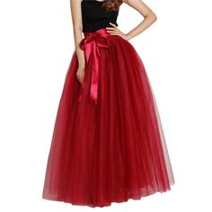 PRICES MAY VARY. 5 layers in total. 4 layers tulle and 1 layer lining.Made of smooth and comfortable fabric.Looks puffy Adjustable and elastic waistband design Burgundy,mint,royal blue ,Burgundy ,etc ,all colors and sizes for you to choose Ideal for prom,wedding party,cocktail party or causal wear Please double check the waist size before you place the oder.If you want the size to be custom made ,please mail us and send us your specific waist size. Pretty skirt for prom, wedding party, cocktail Long Tutu, Tulle Long Skirt, Tutu Party, Pretty Looks, Floor Length Maxi Dress, Full Tulle Skirt, Tulle Maxi Skirt, Evening Skirts, Tutu Skirts