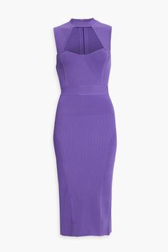 Pastel Shirt, Ink Clothes, Purple Midi Dress, Bandage Midi Dress, Herve Leger, Clothing Care, Dress Details, Gowns Dresses, Dresses For Sale