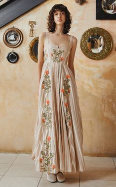 Women's Agua By Agua Bendita Spring Summer 2024 Collection | Moda Operandi Sangjit Dress, Factory Illustration, Simple Frock Design, Elegant Summer Dresses, Fancy Frocks, Fashion Aesthetics, Grad Dresses, Vintage Inspired Dresses, Spring Summer 2024