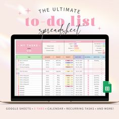 the ultimate to do list spreadsheet