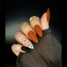 Fall Orange Nails, Burnt Orange Nails, Coconut Bar, Pumpkin Spice Nails, Orange Acrylic Nails, Nails Yellow, Peach Nails, Dip Nails, Coffin Shape Nails